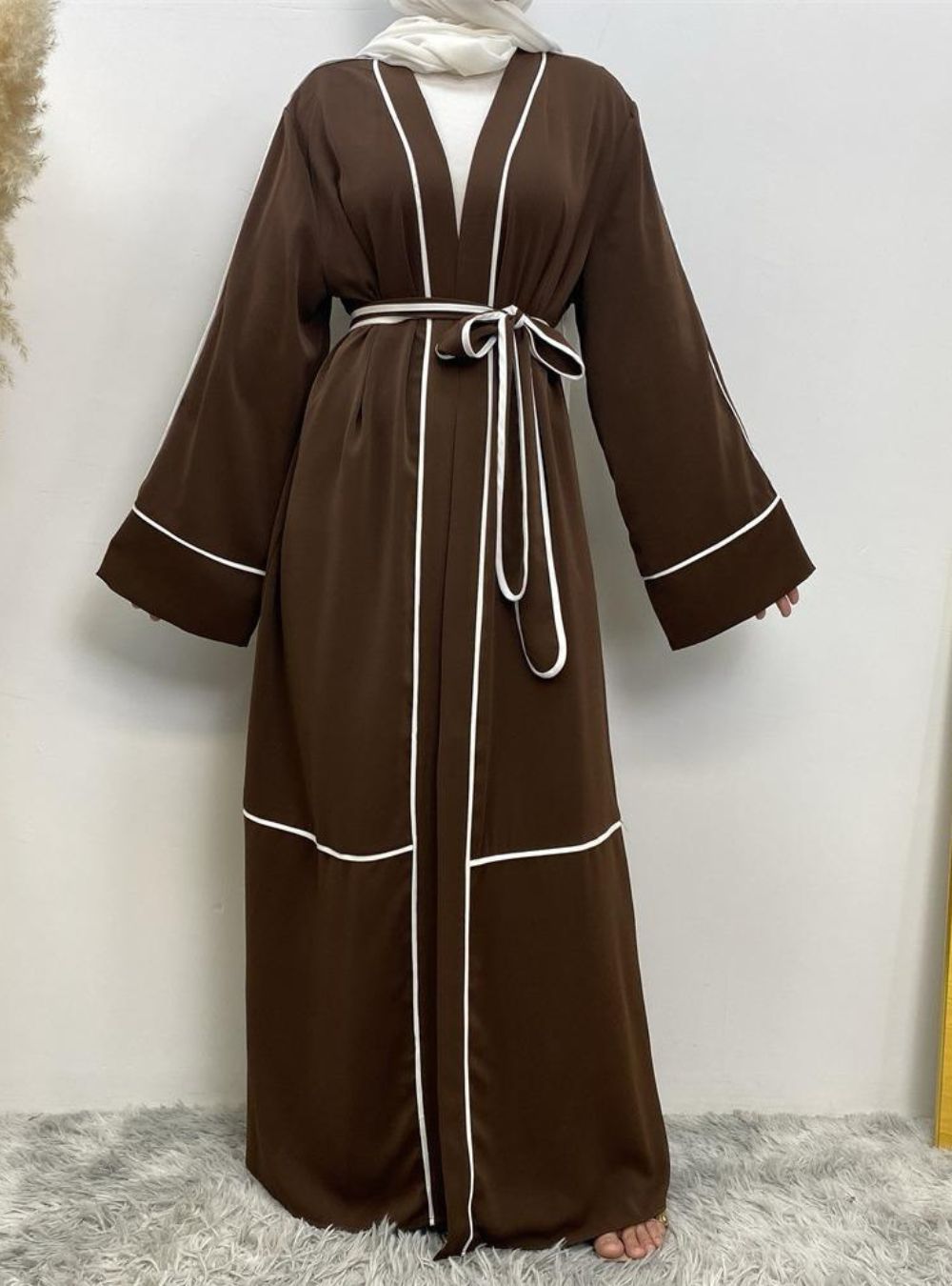 Luxe Grace Belt Open Abaya