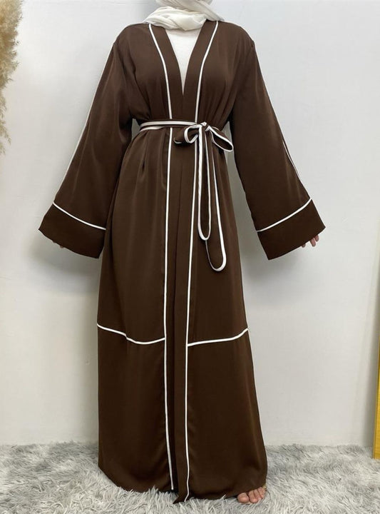 Luxe Grace Belt Open Abaya