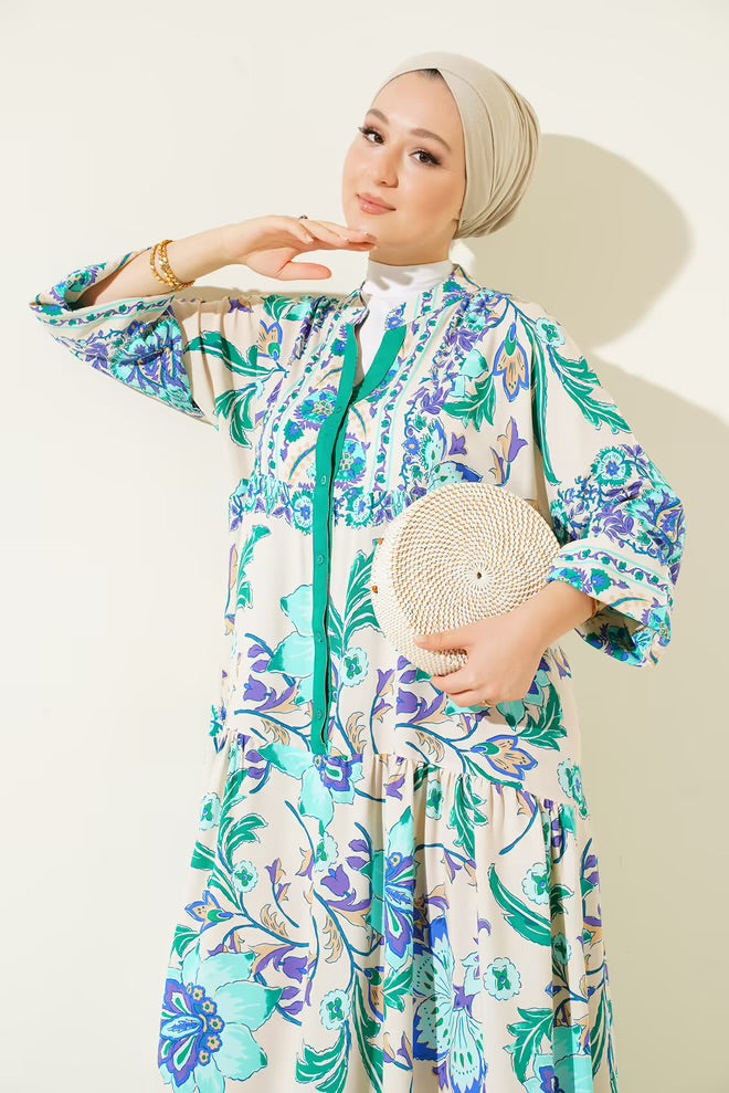 Alaya Floral Summer Modest Dress