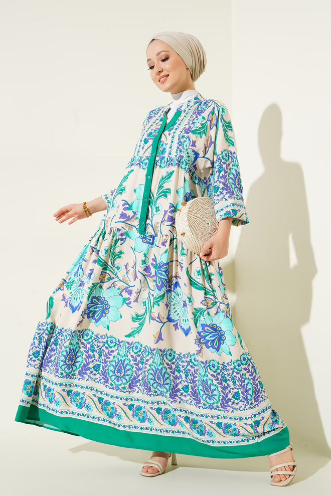 Alaya Floral Summer Modest Dress