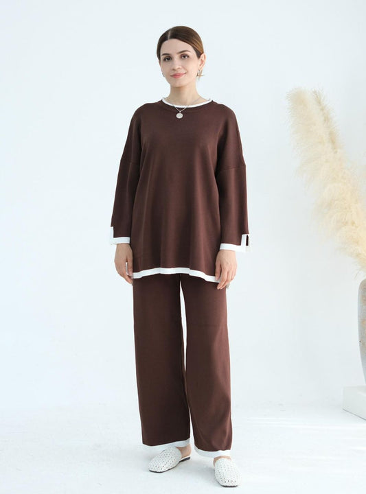Contrast Trim Modest Co-ord Set