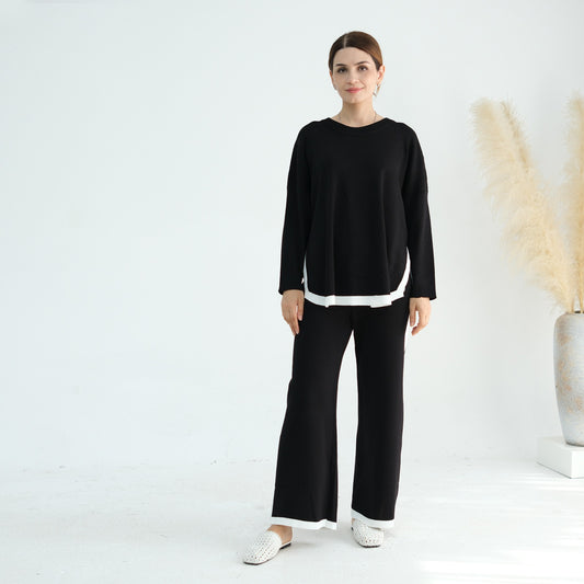 Contrast Trim Modest Co-ord Set