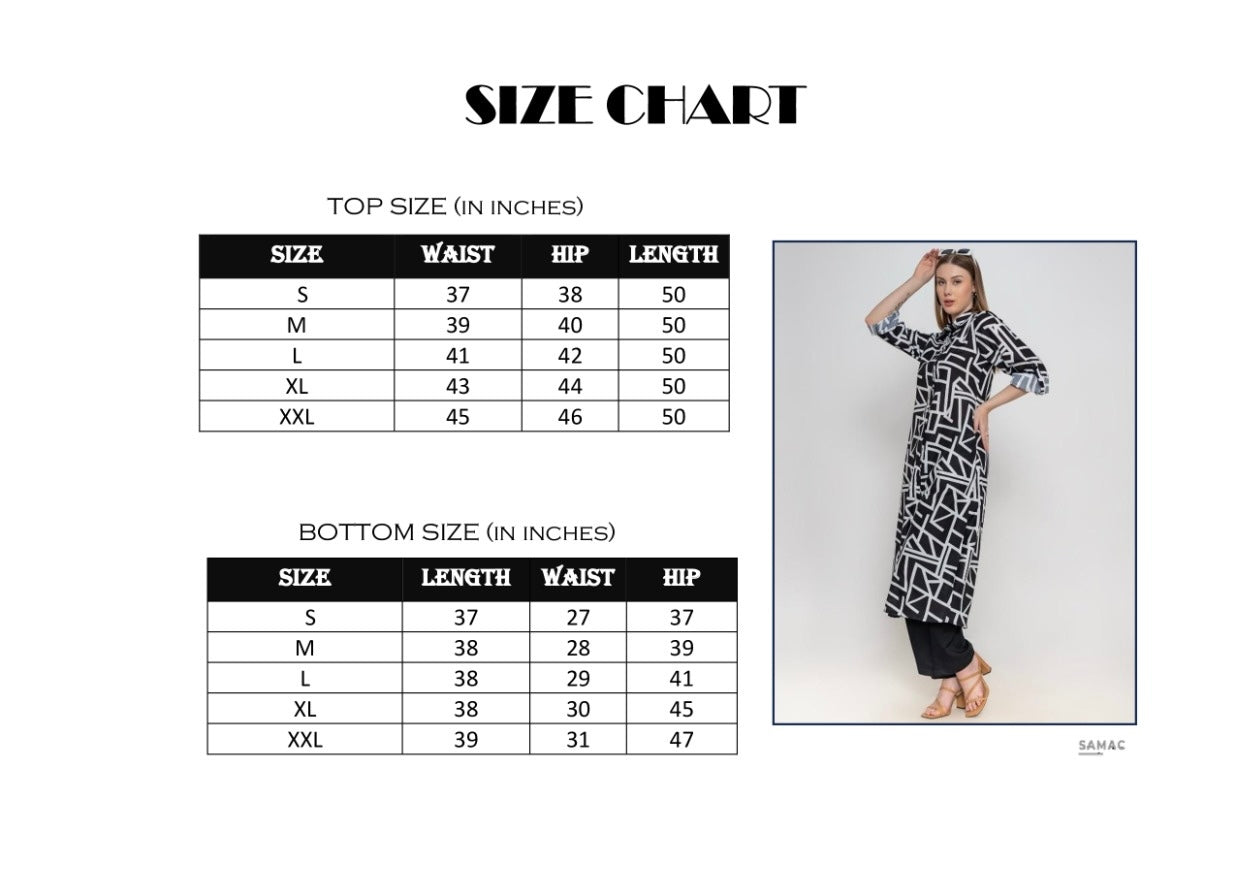 Monochrome long shirt coord set