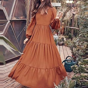 Long Tiered Full Sleeves Maxi Dress