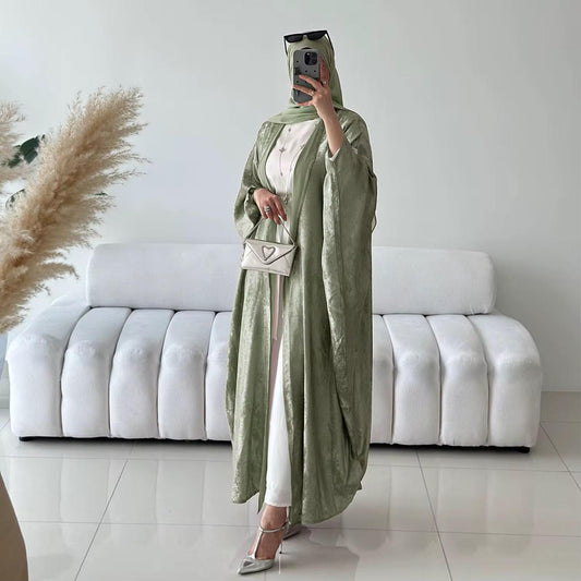 Shimmer Kaftan Style Abaya With Inner