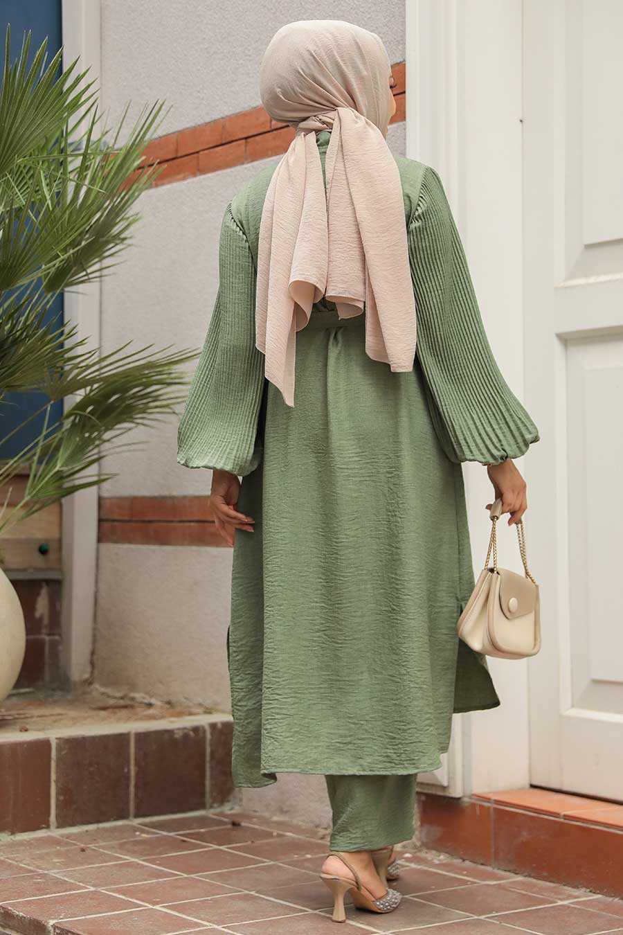 Modest Almond Green Co Ord Set